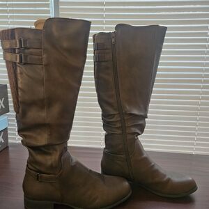 Life Stride Brown Over the Knee Boots